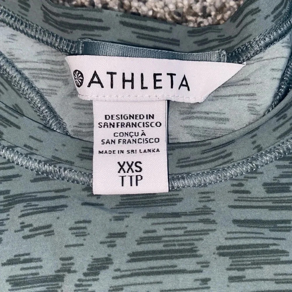 Athleta Ultimate Train Tank in Patterned Teal - Picture 2 of 4